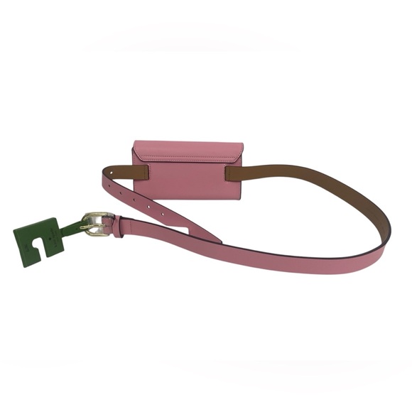 Kate Spade Bow Belt Bag Pink Leather Women's Size L/XL - Picture 9 of 13